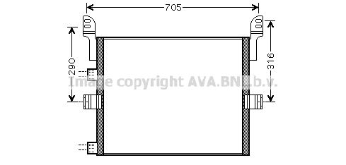 AVA QUALITY COOLING Kondensators, Gaisa kond. sistēma REA5054